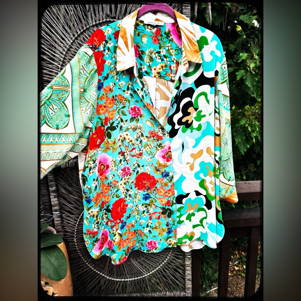 Blouse, Patchwork - image 1